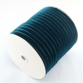 One-sided corduroy strip, dark electric (bluish) colour 9 mm, 1 meter