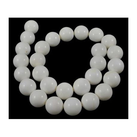 Natūralūs SHELL perlų karoliukai 10 mm, 1 gija SH0043