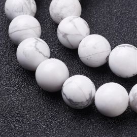 Dabīgas houlīta pērles 8 mm, 1 pavediens