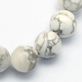 Dabīgas houlīta pērles 8,5 mm, 1 pavediens