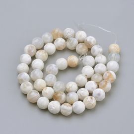 Natural agate beads 8 mm, 1 strand 