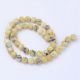 Natural yellow turquoise beads 10-11 mm., 1 strand AK1385