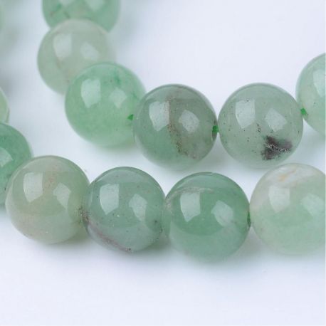Natural Aventurine beads 10-11 mm., 1 strand AK1374