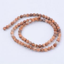 Natural beads of picasso jaspi 10-11 mm., 1 strand AK1384