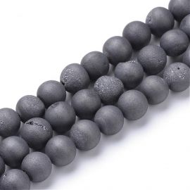 Natürliche Achat-Druzy-Perlen 8 mm, 1 Strang
