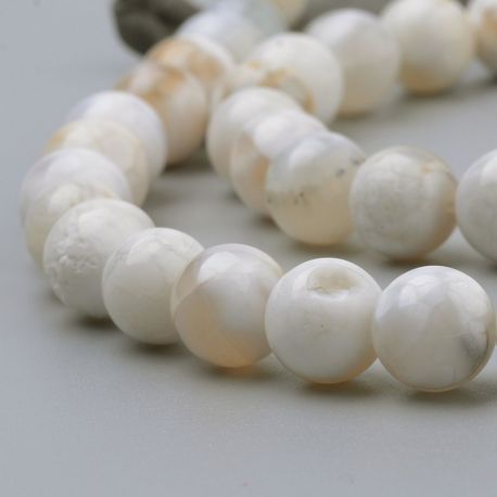 Natural agate beads 10 mm., 1 strand AK1376