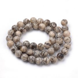 Natural feldspar beads 8 mm., 1 strand 
