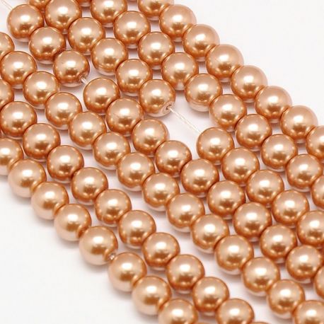 Stikla pērles AA klase 10 mm., 1 dzīsla KK0256