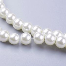 Glass pearls 6 mm., 1 strand KK0253