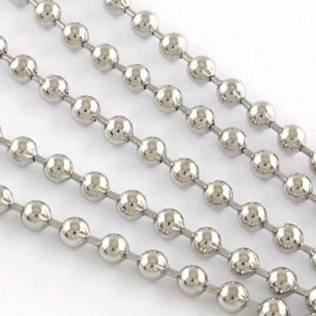 Stainless steel 201 bubble chain 5.00 mm., 1 meter MD1905