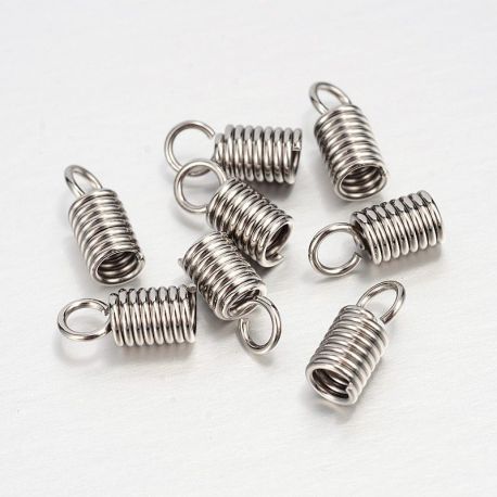 Nerūsējošā tērauda 304 pabeigšanas daļa 11x5 mm., 10 gab. MD1904