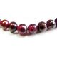 Natural pomegranate stone beads 3 - 4 mm