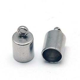 Nerūdijančio plieno 304 užbaigimo detalė 8,7X4,5 mm., 4 vnt.