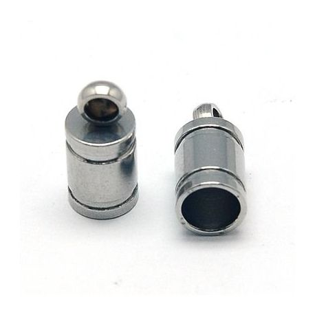 Nerūdijančio plieno 304 užbaigimo detalė 10x5 mm., 4 vnt. MD1907