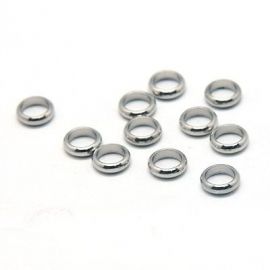 Stainless steel 304 closed jump rings 7x2 mm., 10 pcs. MD1912