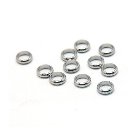 Stainless steel 304 closed jump rings 7x2 mm., 10 pcs. MD1912