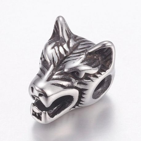 Stainless steel 304 spacer "Wolf" 14x11x11 mm., 1 pcs. II0384