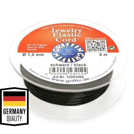 GRIFFIN elastischer Gummi, 1,00 mm, 5 m. 1 Spule VV0683