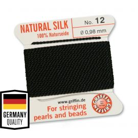 GRIFFIN silk strandwith needle No.12, 0.98 mm., 2 m., 1 roll VV0688