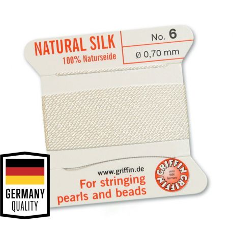 GRIFFIN siidniit nõelaga nr 6, 0,70 mm., 2 m., 1 rull VV0684