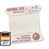 GRIFFIN silk strandwith 2 needles No.2, 0.45 mm., 2 m., 1 roll VV0686