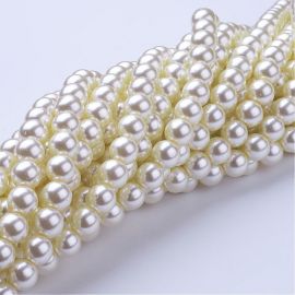 Stikla pērles 10 mm., 1 dzīsla