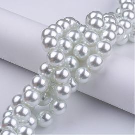 Klaaspärlid 10 mm., 1 haru