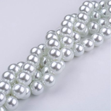 Glass pearls 10 mm., 1 strand KK0257