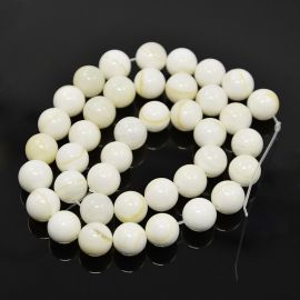 SHELL pērļu krelles, 10 mm., 1 pavediens