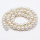 Freshwater pearls, 8-9 mm., 1 strand GP0074