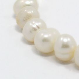 Saldūdens pērles, 8-9 mm., 1 dzīsla