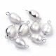 Naturaalsed Keshi Pearl Links pistikud, 18-20x8-9 mm., 1 tk. GP0076