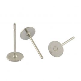 Stainless steel 304 earrings hooks, 12x8 mm., 3 pairs 1 bag