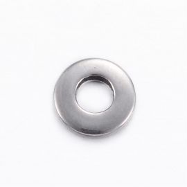 Stainless steel 304 closed decorative jump rings, 8x2 mm., 4 units. 1 bag MD1925