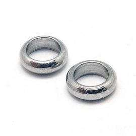 Stainless steel 304 closed jump rings, 6x2 mm., 10 pcs. 1 bag MD1946