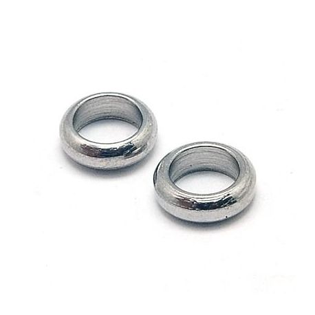 Stainless steel 304 closed jump rings, 6x2 mm., 10 pcs. 1 bag MD1946