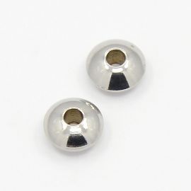 Stainless steel 304 spacer, 6x3 mm., 4 units. 1 bag
