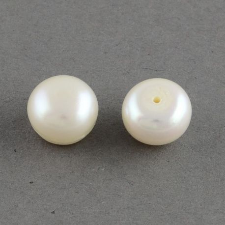 Class A semi-drilled freshwater pearls, 8-8,5x6 mm., 1 pair GP0072