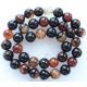 Natural agate beads, 10 mm., 1 strand AK1466