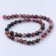 Natural rhodonitis beads, 10 mm., 1 strand AK1452