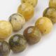 Natürliche gelbe türkisfarbene Perlen, 8 mm, 1 Strang AK1427