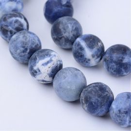 Natural sodalite beads, 8 mm., 1 thread AK1464
