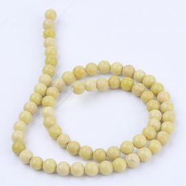 Natural bea herae beads, 8 mm., 1 strand 