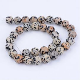 Natural beads of dalmatin jaspi, 6 mm., 1 strand AK1411