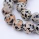 Natural beads of dalmatin jaspi, 6 mm., 1 strand AK1411