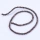 Looduslikud lume obsidiaani helmed, 6 mm., 1 haruga AK1418