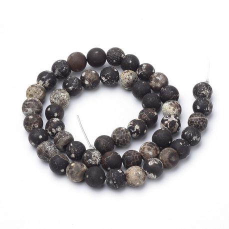 Agate beads, 10 mm., 1 strand AK1425