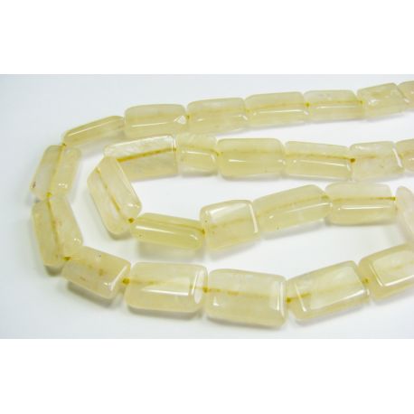 Natural yellow quartz stone beads 7-10x6 mm