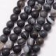 Natural ribbon agate beads, 8 mm., 1 strand AK1404
