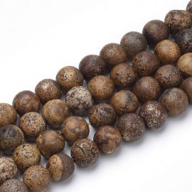 Agate beads, 8 mm., 1 strand 